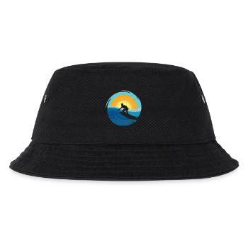 Surfer - Surfboard - Kids’ Bucket Hat - black - Front