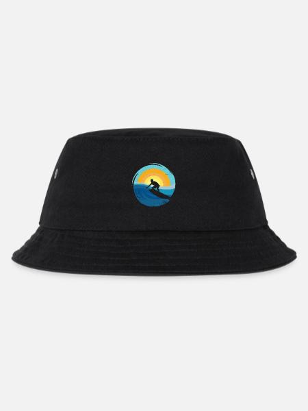 Surfer - Surfboard - Kinder Bucket Hat - Schwarz