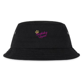 Geburtstag Königin Partnerlook Statement Cool - Kinder Bucket Hat - Schwarz - Vorne