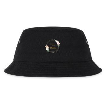 Goldene Hochzeit Team und Blumen - Kinder Bucket Hat - Schwarz - Vorne