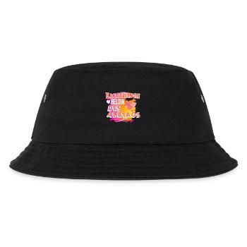 Erzieherin - Kinder Bucket Hat - Schwarz - Vorne