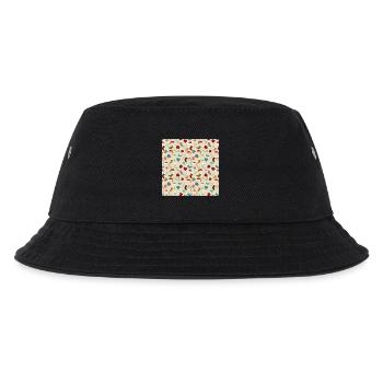 Weihnachten buttons Weihnachten noel navidad jul - Kinder Bucket Hat - Schwarz - Vorne