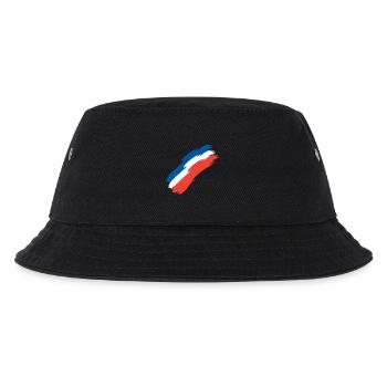 France flag colors flag - Kids’ Bucket Hat - black - Front