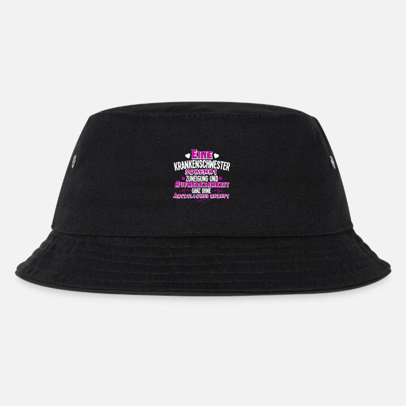 Krankenschwester - Kinder Bucket Hat - Schwarz