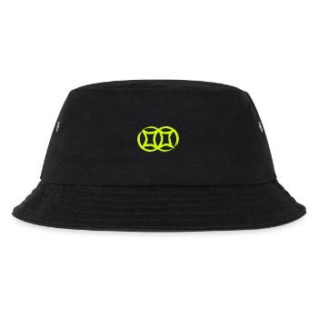 Chinesisches Symbol Doppelmünze Glück - Kinder Bucket Hat - Schwarz - Vorne