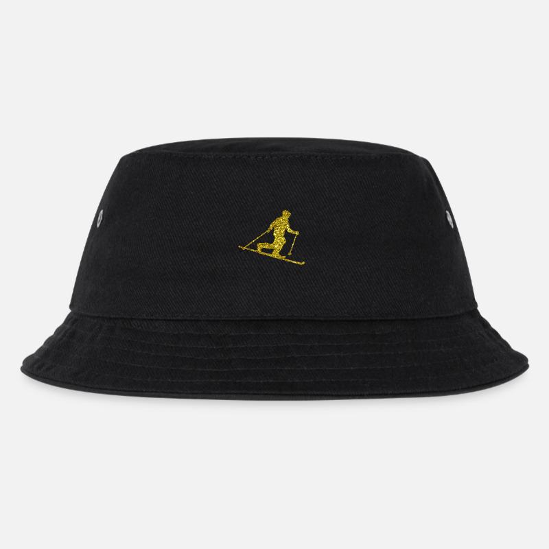 Gold Telemark - Kinder Bucket Hat - Schwarz