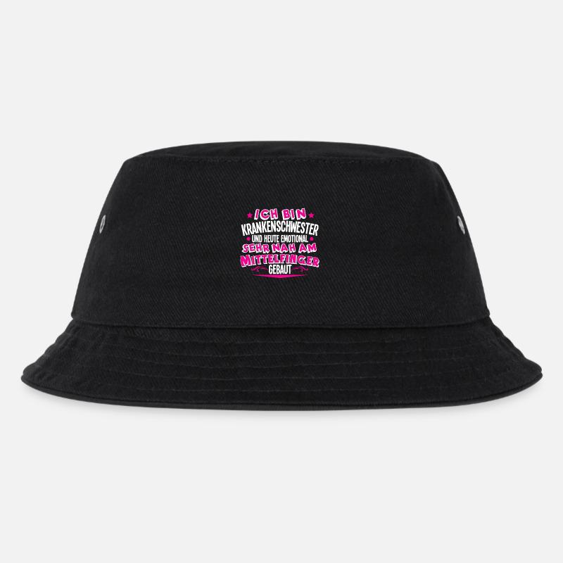 Krankenschwester - Kinder Bucket Hat - Schwarz