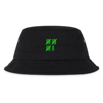 Strichliste 17 Jahre 17 Monate 17 Wochen - Kinder Bucket Hat - Schwarz - Vorne
