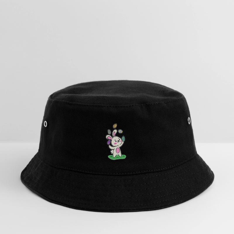 Easter bunny Easter bunny Easter eggs Happy Easter Kids’ Bucket Hat