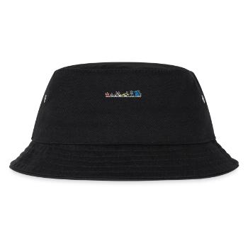 Biker Evolution Motorrad Entwicklung Fortschritt - Kinder Bucket Hat - Schwarz - Vorne