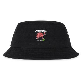 Uni Matura Schulabschluss Abitur Maturant Lustig - Kinder Bucket Hat - Schwarz - Vorne