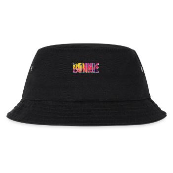 Partnerlook | Bonnie Clyde Beziehung Liebling Paar - Kinder Bucket Hat - Schwarz - Vorne