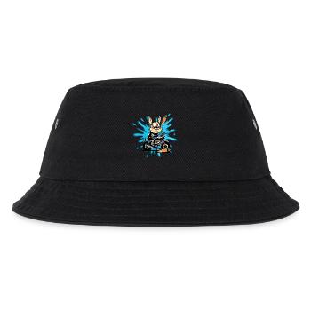 Bunny rabbit motorcycle gift - Kids’ Bucket Hat - black - Front