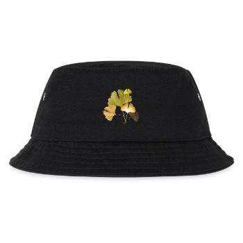 Feuilles élégantes de ginkgo doré et vert - Bob Enfant - noir - Devant
