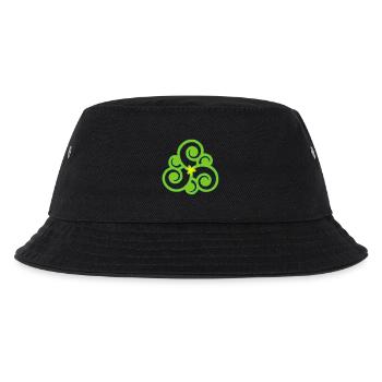 Keltische Blume und Natur - Kinder Bucket Hat - Schwarz - Vorne