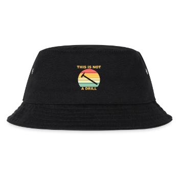 This Is Not A Drill Funny Handyman - Kinder Bucket Hat - Schwarz - Vorne