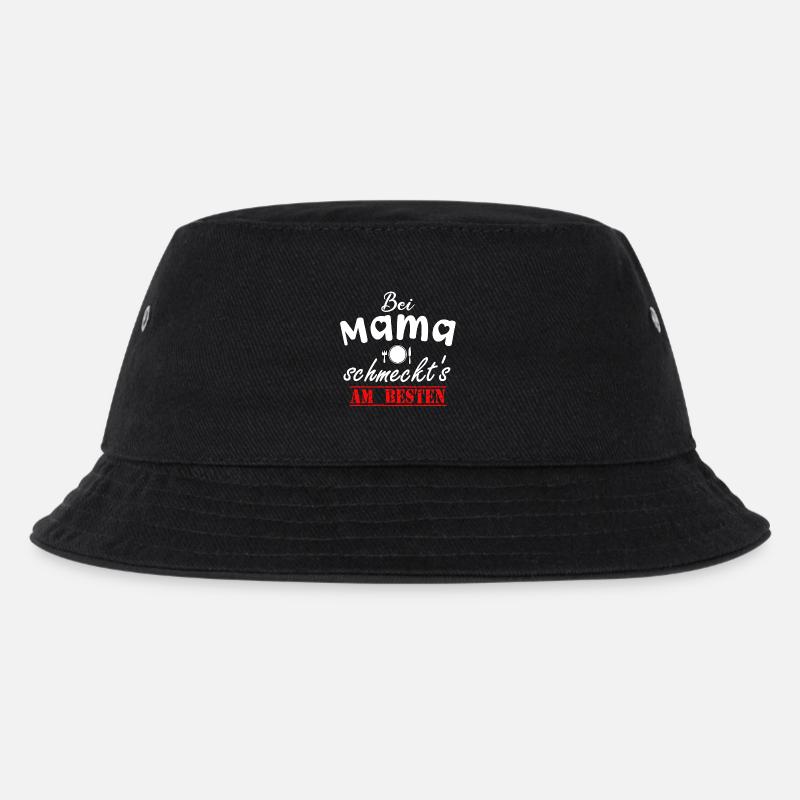 Bei Mama Schmeckt's Beste Köchin Muttertag Liebe - Kinder Bucket Hat - Schwarz