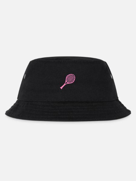 Tennis Schläger Rosa - Kinder Bucket Hat - Schwarz