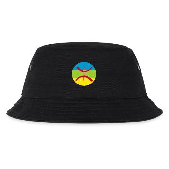 Aufkleber Berber Flagge Roundel Amazon - Kinder Bucket Hat - Schwarz - Vorne