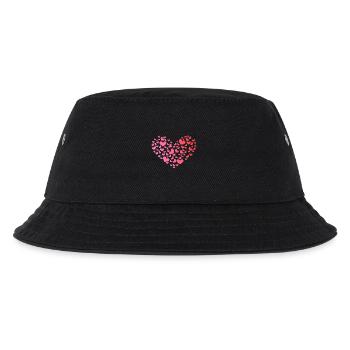 Herz aus Herzchen - Romantisch - Jahrestag - Kinder Bucket Hat - Schwarz - Vorne