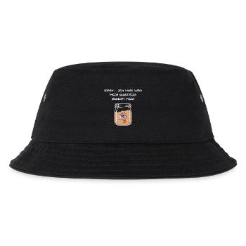 Sauerteig, backen, Brot, Sauerteigbrot, Anstellgut - Kinder Bucket Hat - Schwarz - Vorne