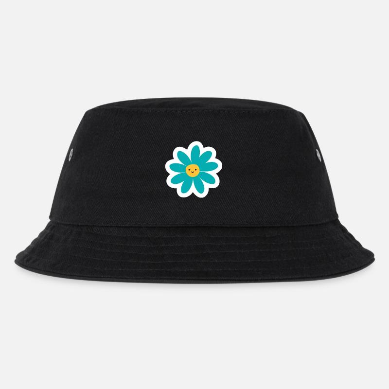Kawaii Turquoise Daisy Smile - Bob Enfant - noir