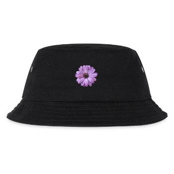 Blume - Kinder Bucket Hat - Schwarz - Vorne