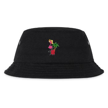 Flamingo Vacation Vacation Palms Caribbean Travel Fun - Kids’ Bucket Hat - black - Front