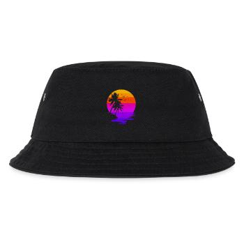 Holiday Holidays Palms Caribbean Beach Sea Summer - Kids’ Bucket Hat - black - Front