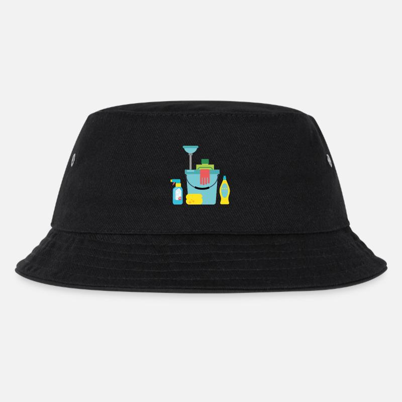 Putzmittel - Kinder Bucket Hat - Schwarz