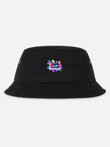 Kassette - Kinder Bucket Hat - Schwarz