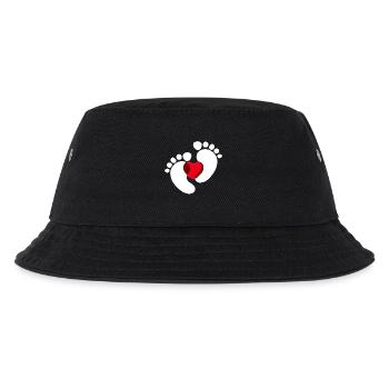 Bébé Pieds Bébé Enceinte Coeur - Bob Enfant - noir - Devant