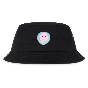 Fröhliche Zuckerwatte - Geschenk - Geschenkidee - Kinder Bucket Hat - Schwarz - Vorne