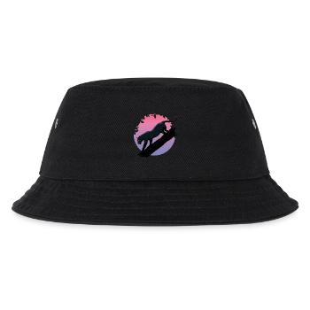 Schwarzer Tier-Panther aus dem Dschungel - Kinder Bucket Hat - Schwarz - Vorne