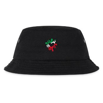 Iran Symbol Fahne Fleck Farben Geschenk - Kinder Bucket Hat - Schwarz - Vorne