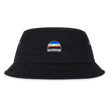 Magdeburg Germany Skyline Vintage Sunset Travel So - Kids’ Bucket Hat - black - Front