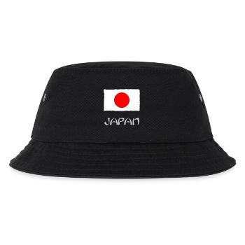 FLAGGE. JAPAN. JAPAN. ASIEN. ASIATISCH. SPORT - Kinder Bucket Hat - Schwarz - Vorne
