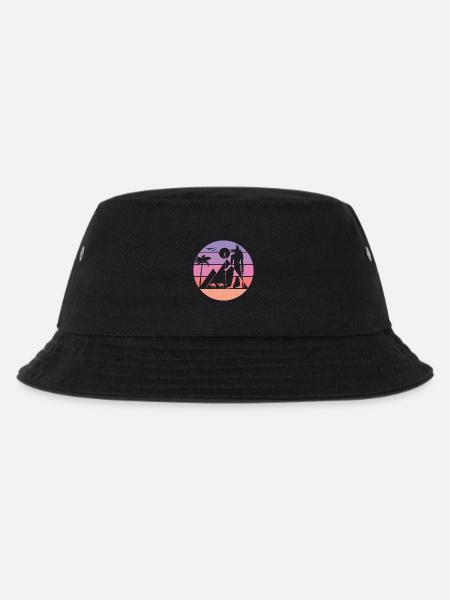 Mythische Silhouette - Anubis - Kinder Bucket Hat - Schwarz