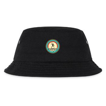 Squash Vintage Design - Kinder Bucket Hat - Schwarz - Vorne
