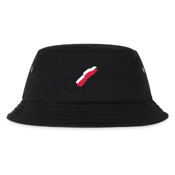 Polen - Kinder Bucket Hat - Schwarz - Vorne