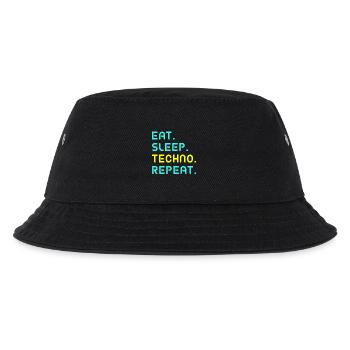 Mangez. Dormez. Techno. Répétez. - Bob Enfant - noir - Devant