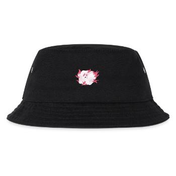 Kitsune Kawaii Cartoon Illustration Artwork für Ki - Kinder Bucket Hat - Schwarz - Vorne