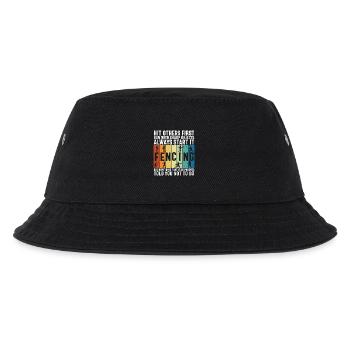 Fechtsport Wortspiel für Fechter - Kinder Bucket Hat - Schwarz - Vorne