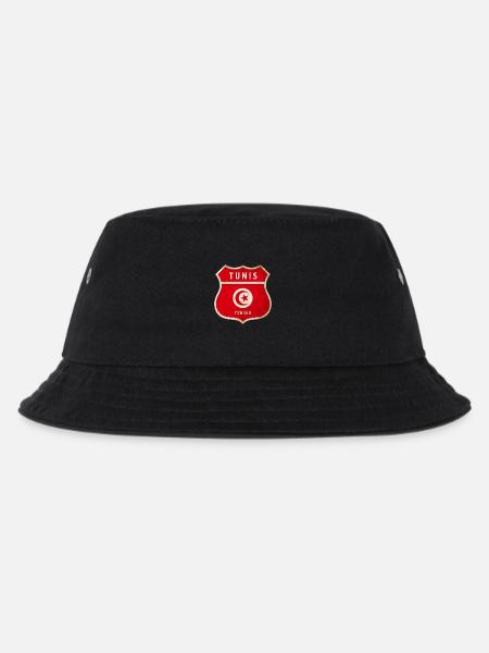 Tunis Tunesien Wappen Flaggen Design - Kinder Bucket Hat - Schwarz