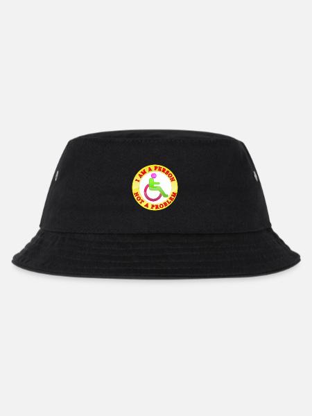 I Am a Person Not a Problem - Kids’ Bucket Hat - black