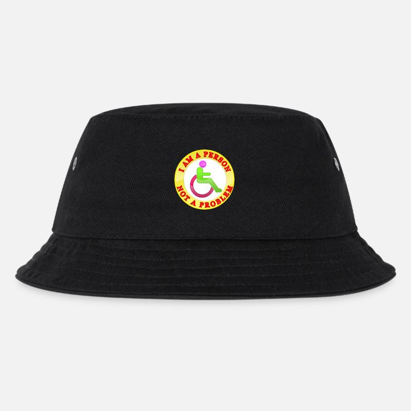 I Am a Person Not a Problem - Kids’ Bucket Hat - black
