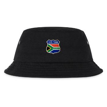 Kapstadt Südafrika Wappen Flaggen Design - Kinder Bucket Hat - Schwarz - Vorne