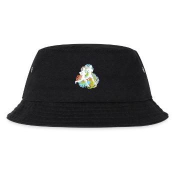 Valentinstag Pärchen beim Laufen - Kinder Bucket Hat - Schwarz - Vorne