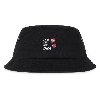 Es ist in meiner DNA Kroatien und Österreich - Kinder Bucket Hat - Schwarz - Vorne