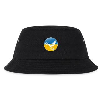 Ukraine Friedenstaube - Kinder Bucket Hat - Schwarz - Vorne